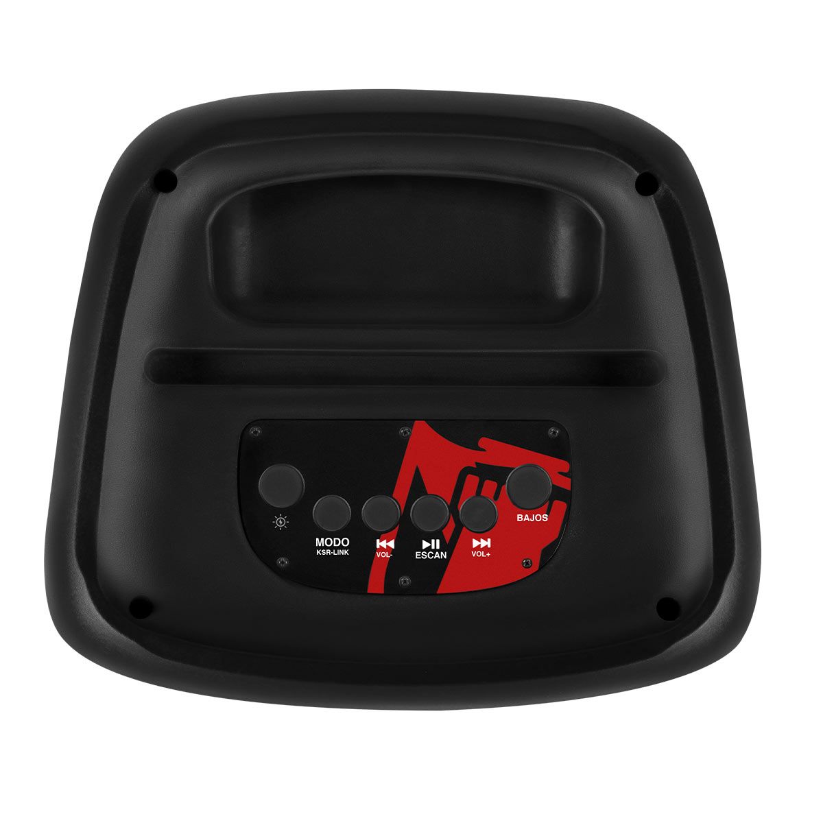 Bafle de 8" portátil 6,500 W PMPO ranura para celular