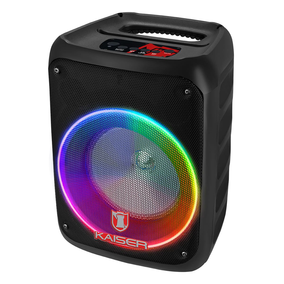 Bafle de 8" portátil 6,500 W PMPO ranura para celular