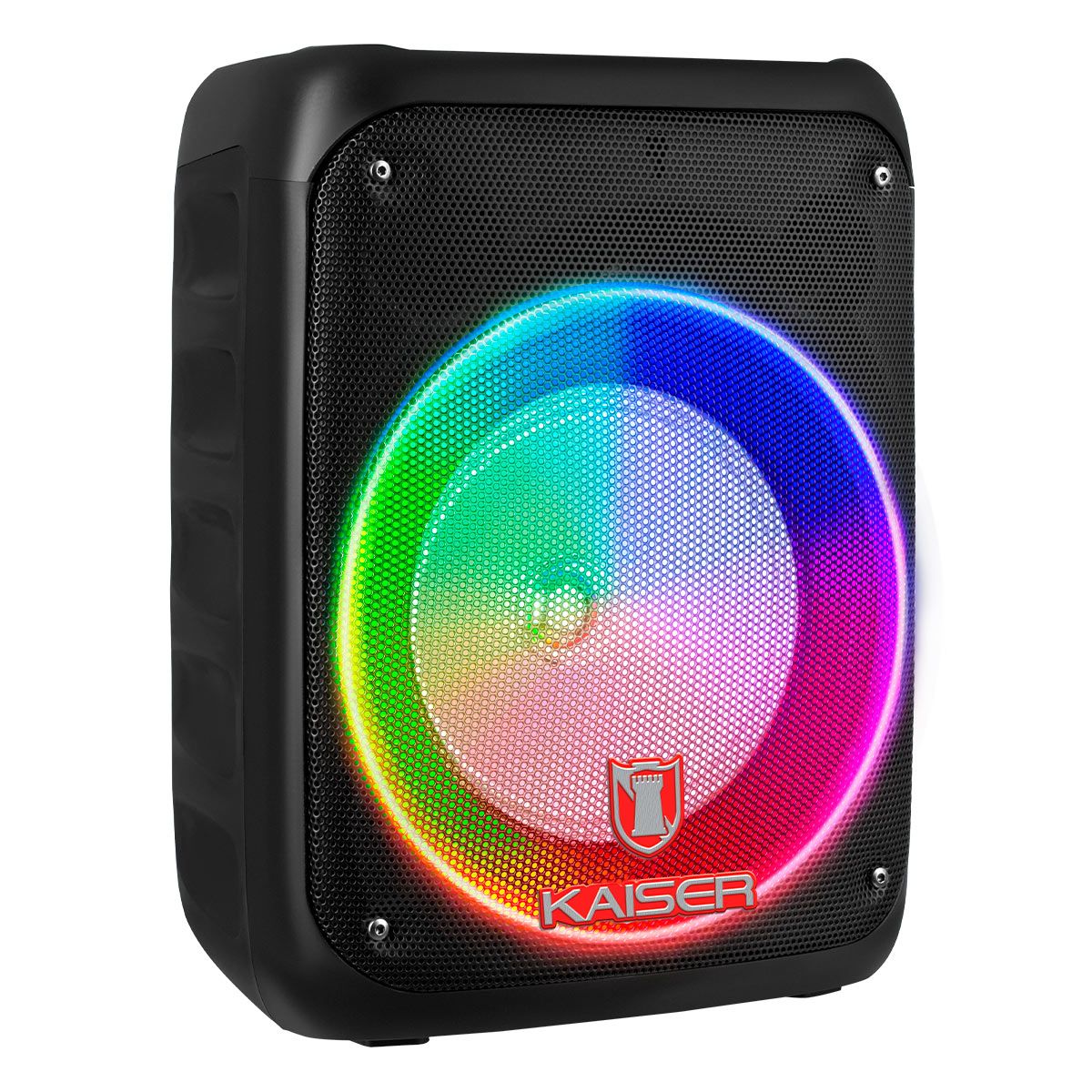 Bafle de 8" portátil 6,500 W PMPO ranura para celular