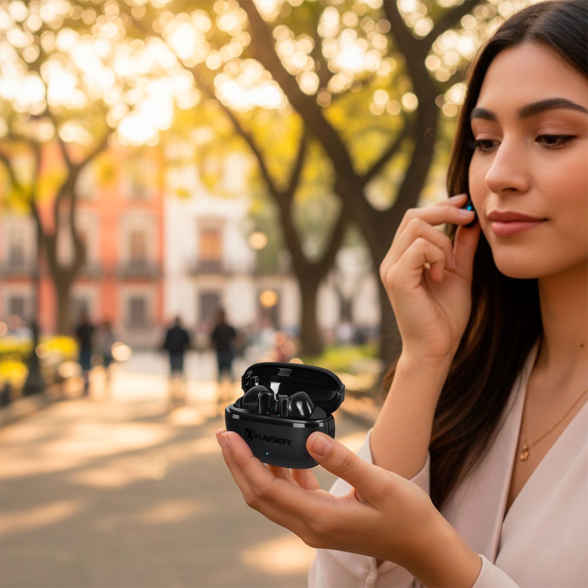 Audífonos true wireless Bluetooth® ANC IPX4 hasta 20 hrs - negro