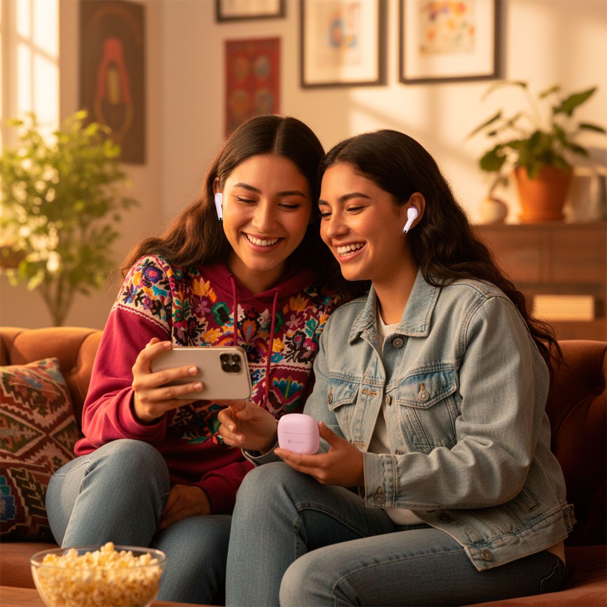 Audífonos true wireless Bluetooth® Hi-Fi manos libres - rosa