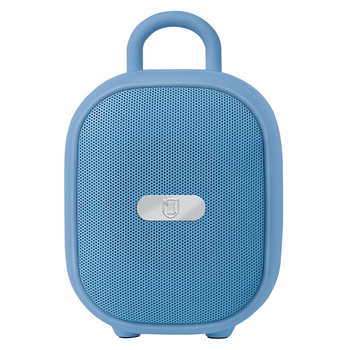 Bocina portátil recargable 15W RMS con reproductor FM azul