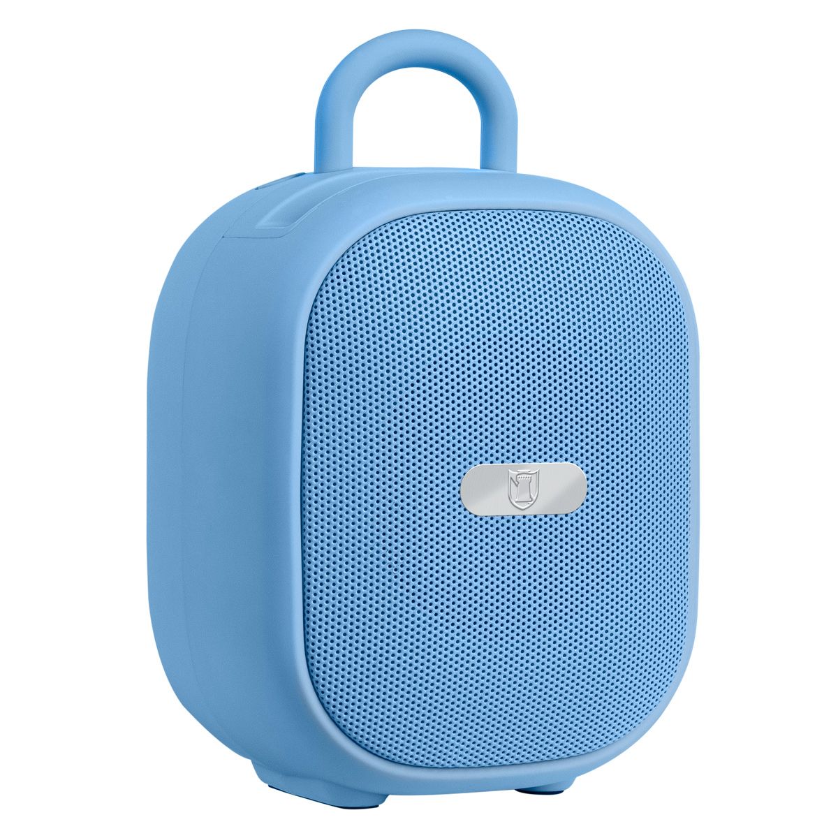 Bocina portátil recargable 15W RMS con reproductor FM azul