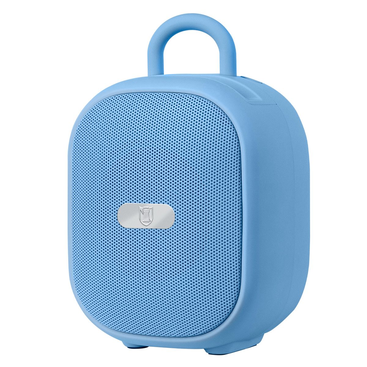 Bocina portátil recargable 15W RMS con reproductor FM azul