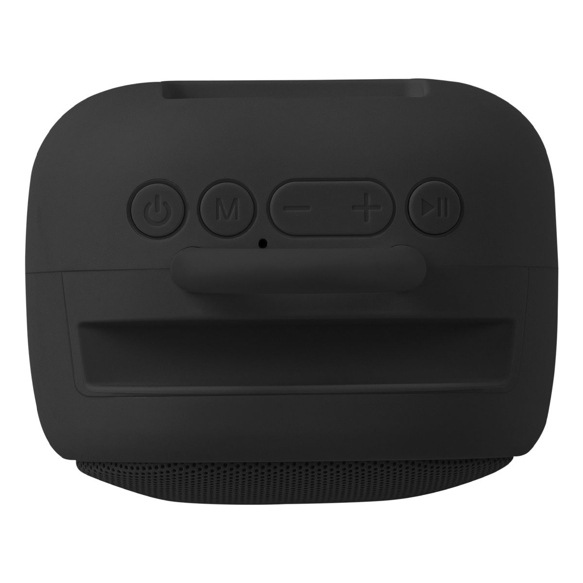 Bocina portátil recargable 15W RMS con reproductor FM negro