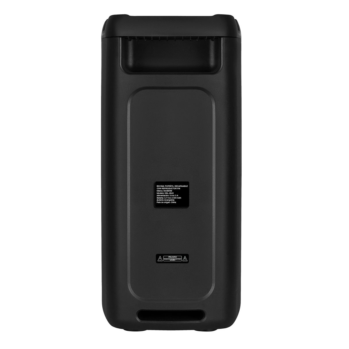 Bocina recargable 2x4" 10 W RMS Bluetooth® con radio FM