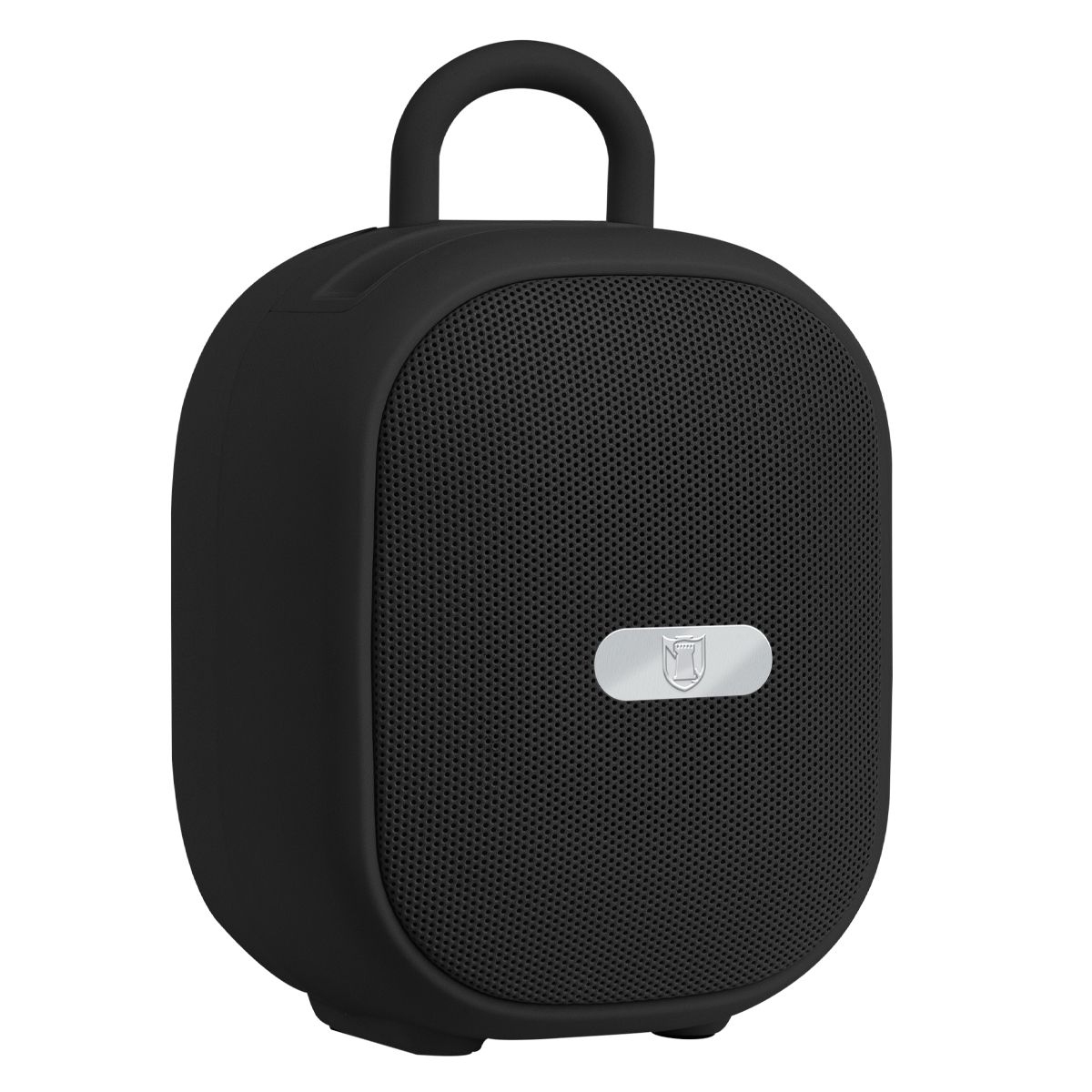 Bocina portátil recargable 15W RMS con reproductor FM negro
