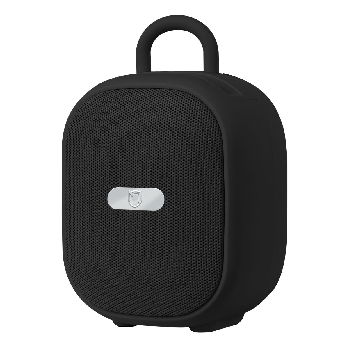 Bocina portátil recargable 15W RMS con reproductor FM negro