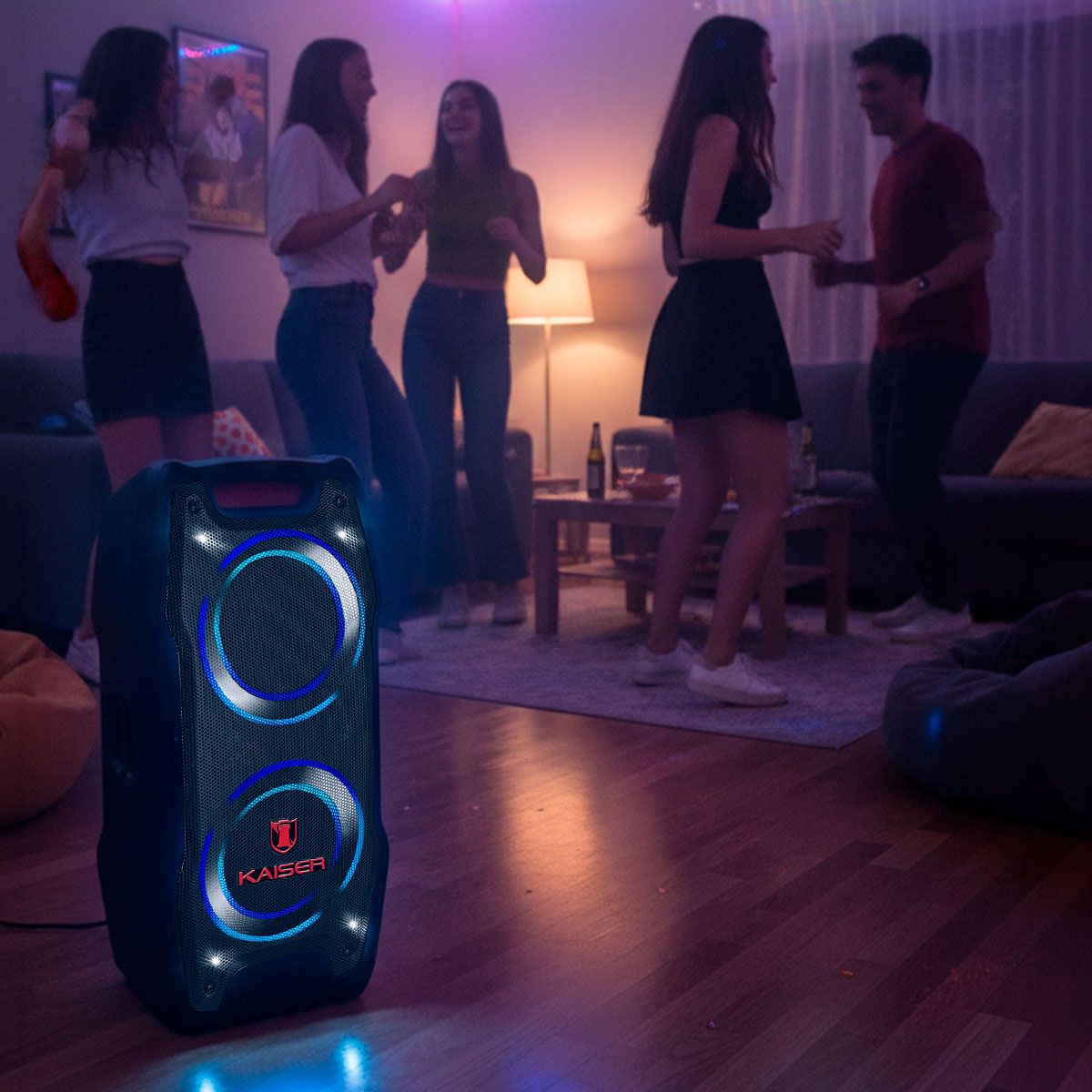 Bafle recargable 2x6.5" 60 W RMS Bluetooth® one body hasta 3 hrs