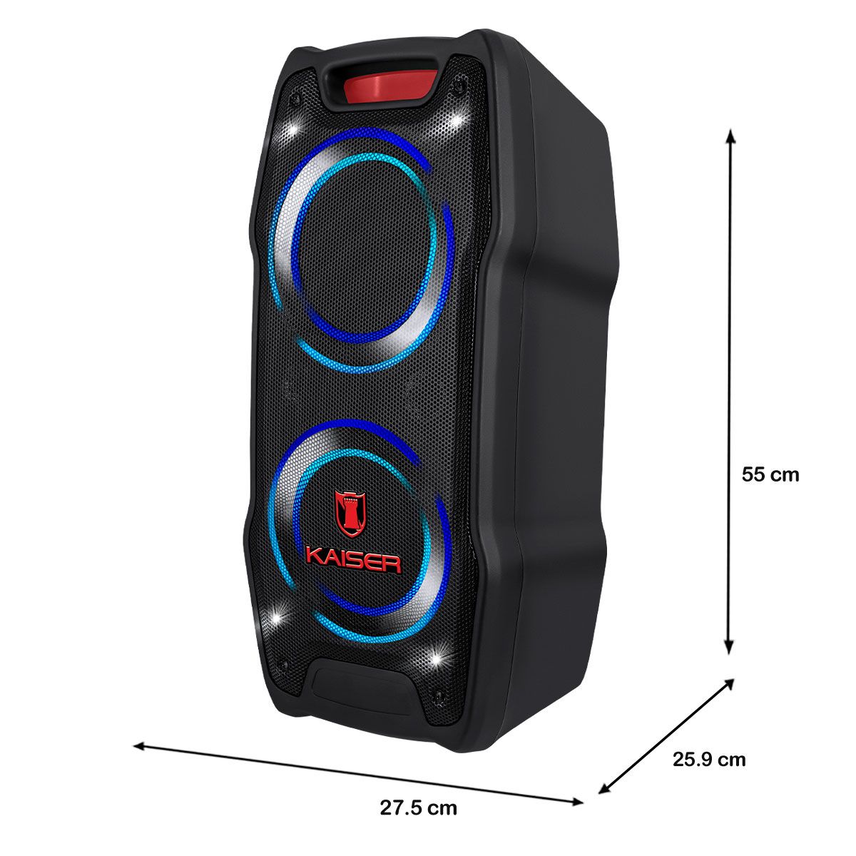 Bafle recargable 2x6.5" 60 W RMS Bluetooth® one body hasta 3 hrs
