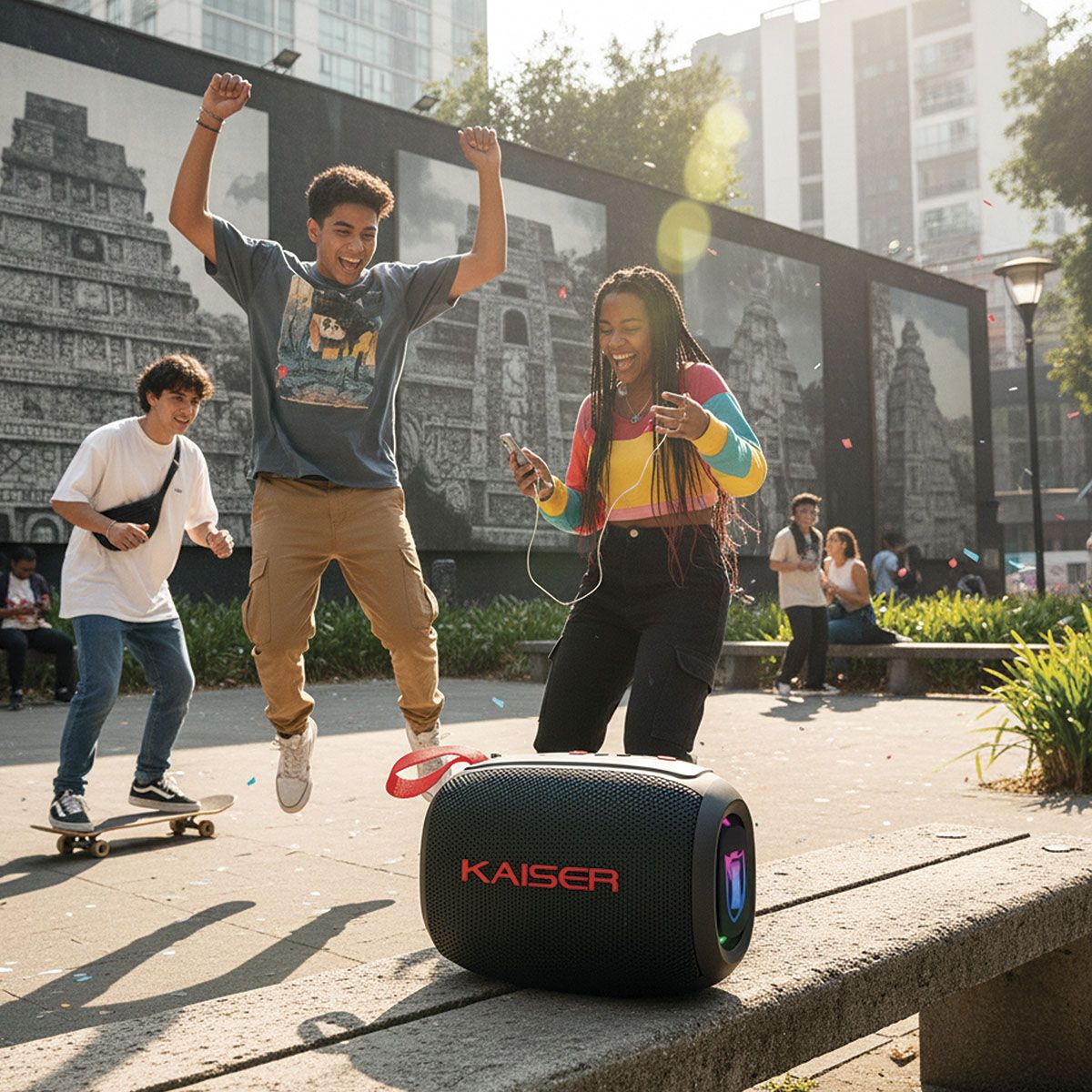 Bocina recargable 10 W RMS Bluetooth® IPX4 hasta 8 hrs