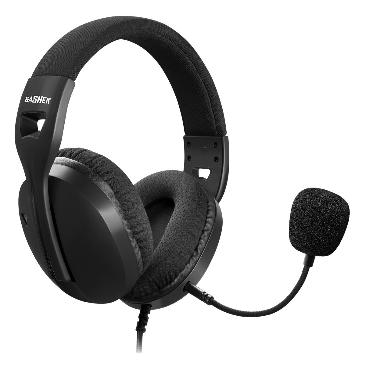 Diadema gamer con micrófono ajustable - negro