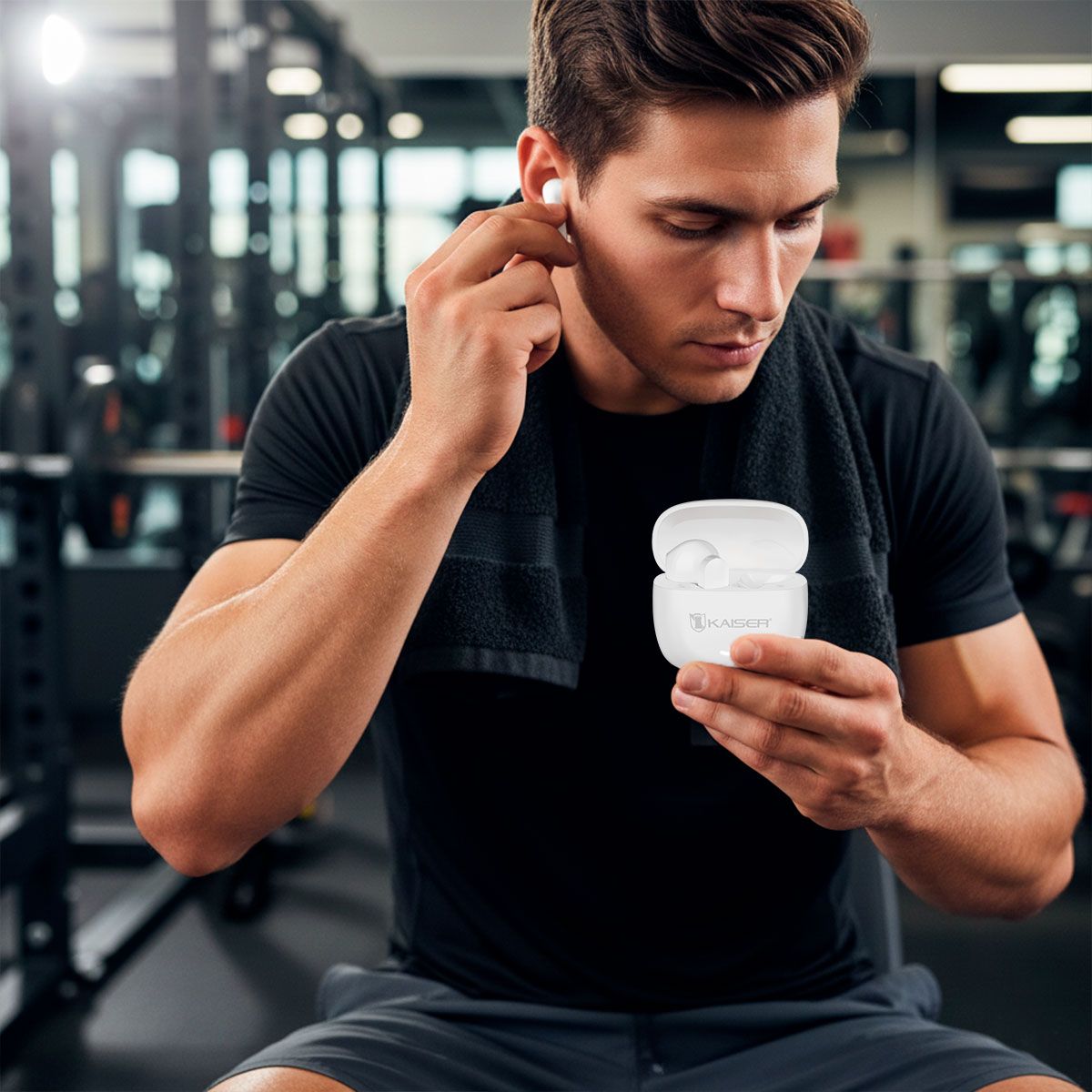 Audífonos true wireless recargable Bluetooth® hasta 20 hrs - blanco