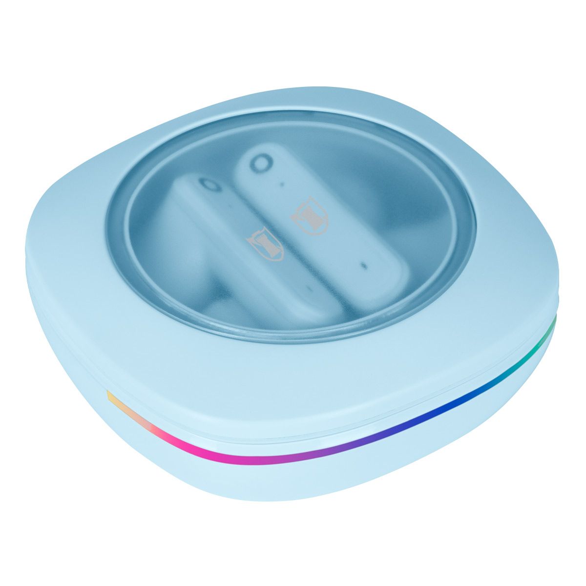 Audífonos true wireless Bluetooth ®  IPX4 luz Led rainbow - azul
