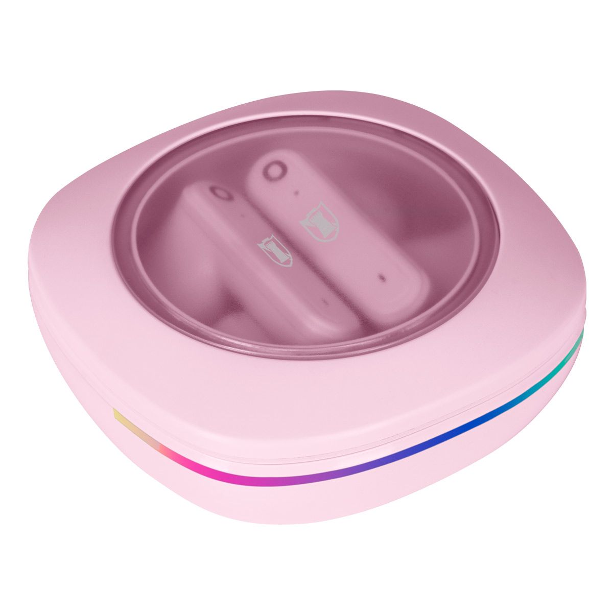 Audífonos true wireless Bluetooth ® IPX4 luz Led rainbow - rosa