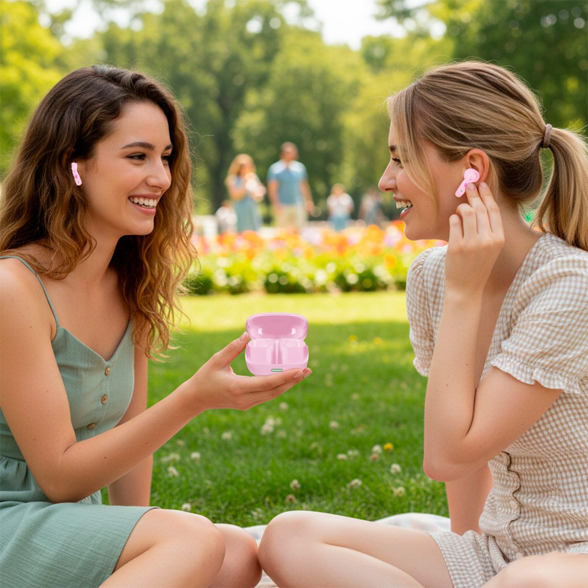 Audífonos true wireless Bluetooth® IPX4 sound Hi-Fi - rosa