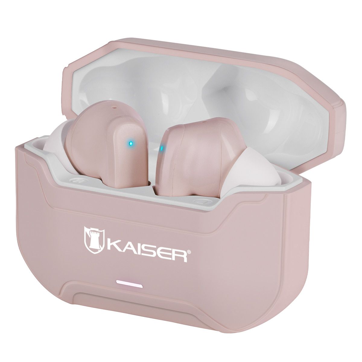 Audífonos inalámbricos TWS Bluetooth hasta 28 hrs con ecualizador IPX4 rosa