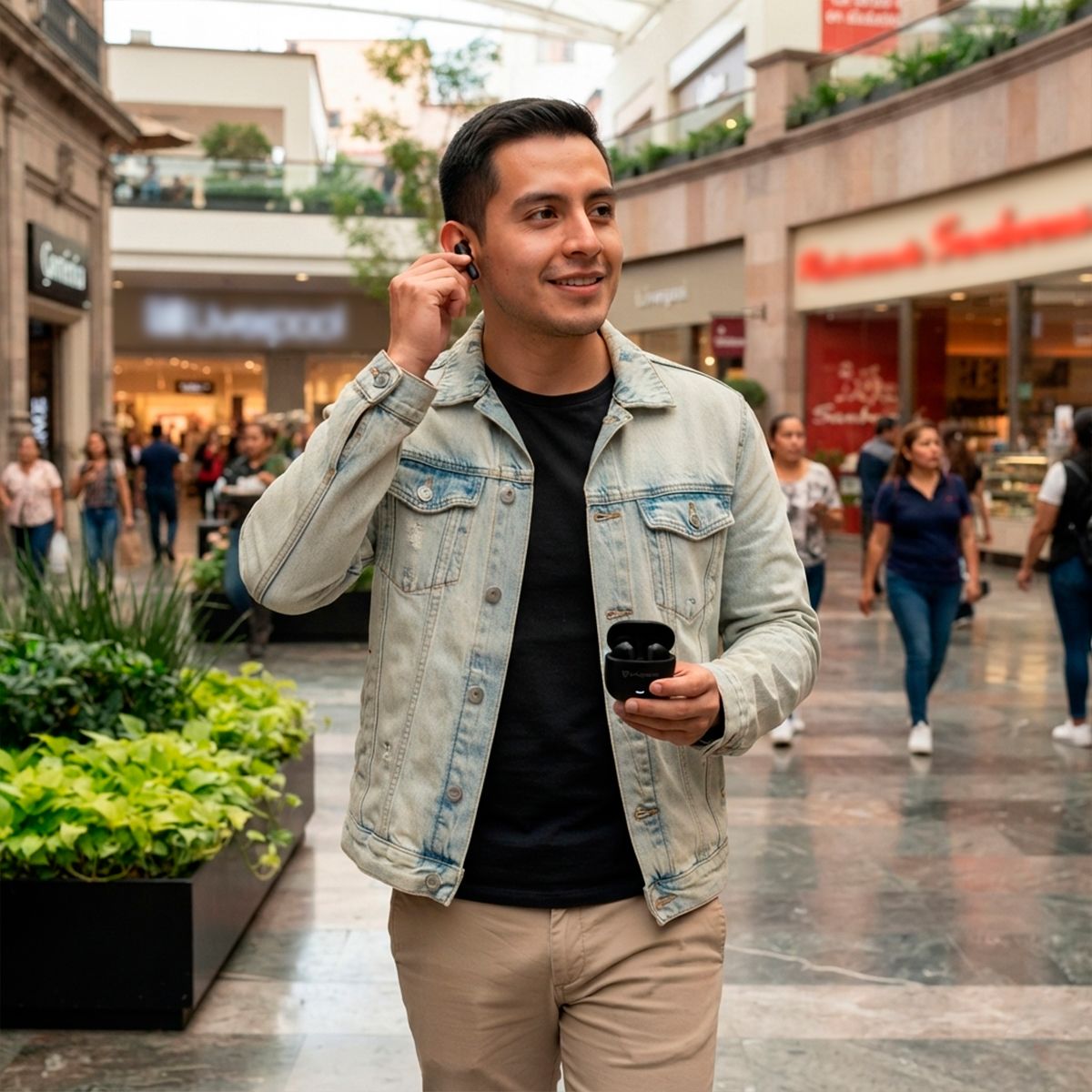 Audífonos true wireless Bluetooth® diseño compacto - Negro