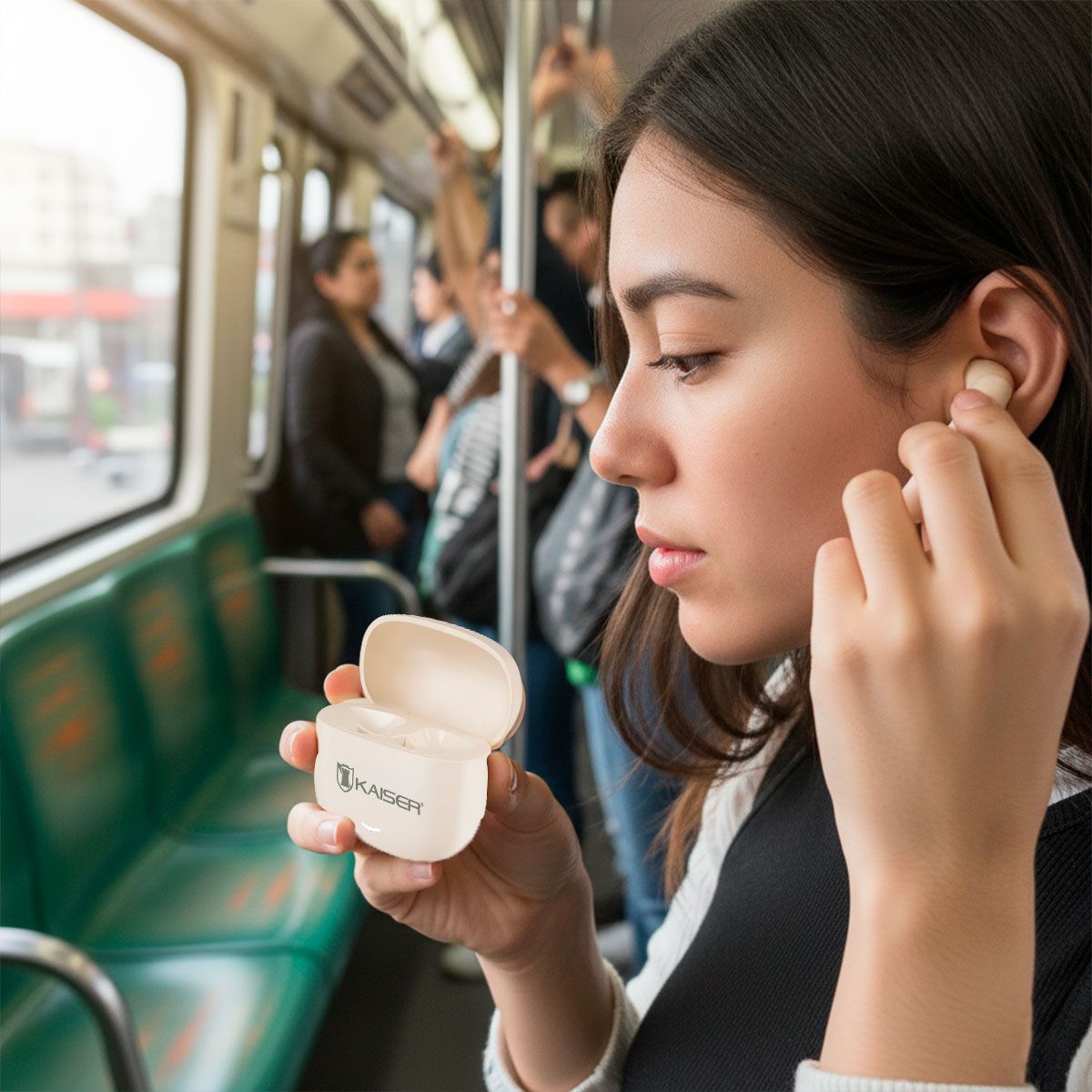 Audífonos true wireless Bluetooth® diseño compacto - Ivory