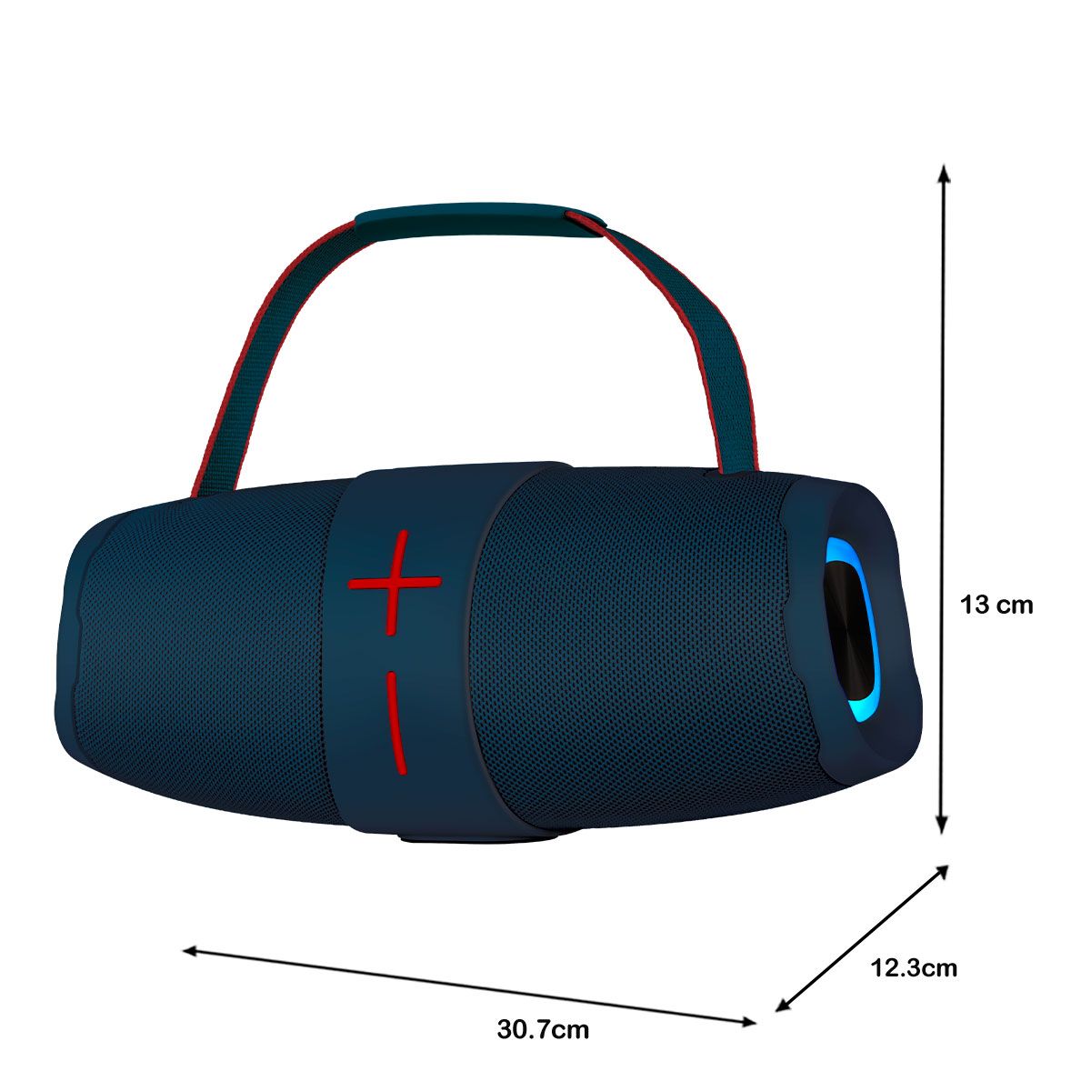 Bocina portátil 20 W RMS Bluetooth® IPX5 hasta 10 hrs, azul