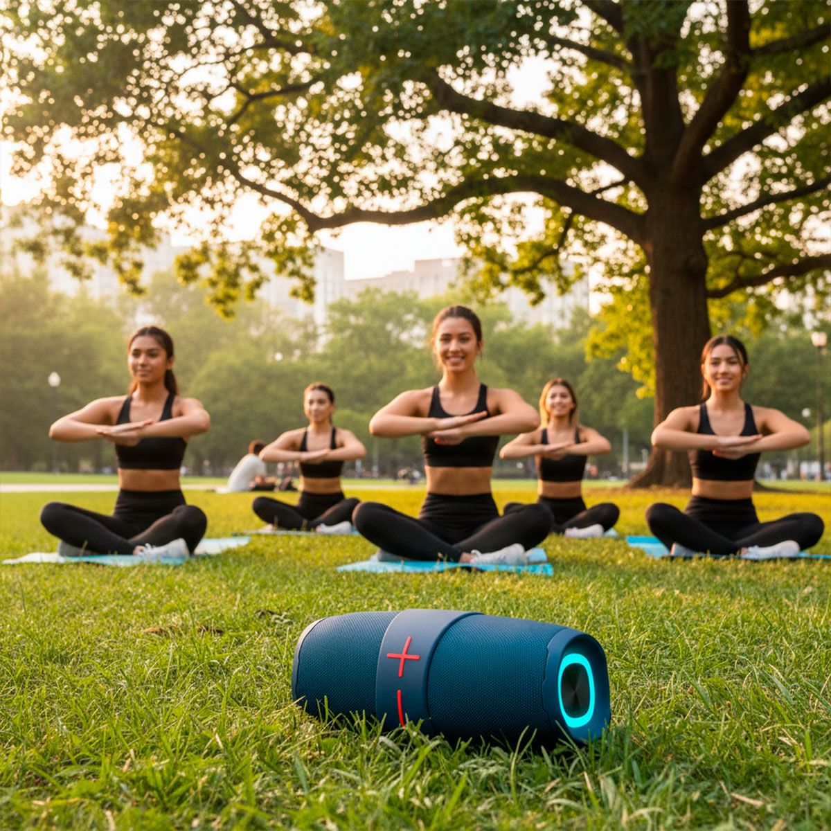 Bocina portátil 20 W RMS Bluetooth® IPX5 hasta 10 hrs, azul