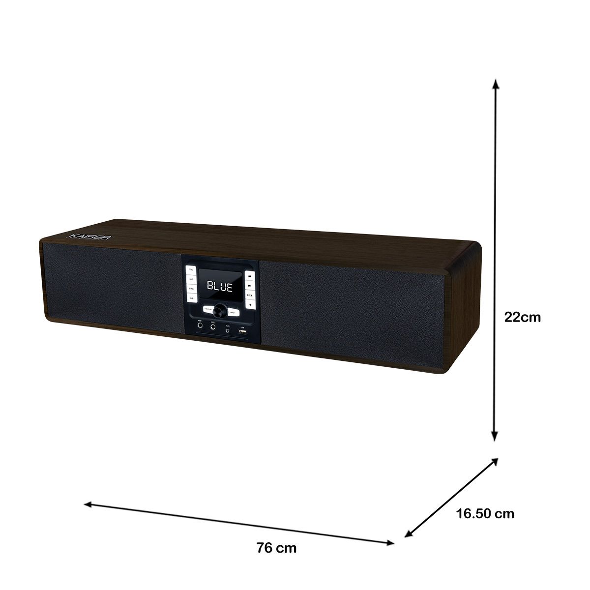 Barra de Sonido Bluetooth® de 180 W RMS - Negro
