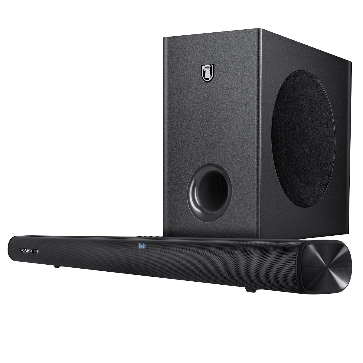 Barra de sonido Bluetooth®  2.1 canales 60 W RMS con subwoofer óptico