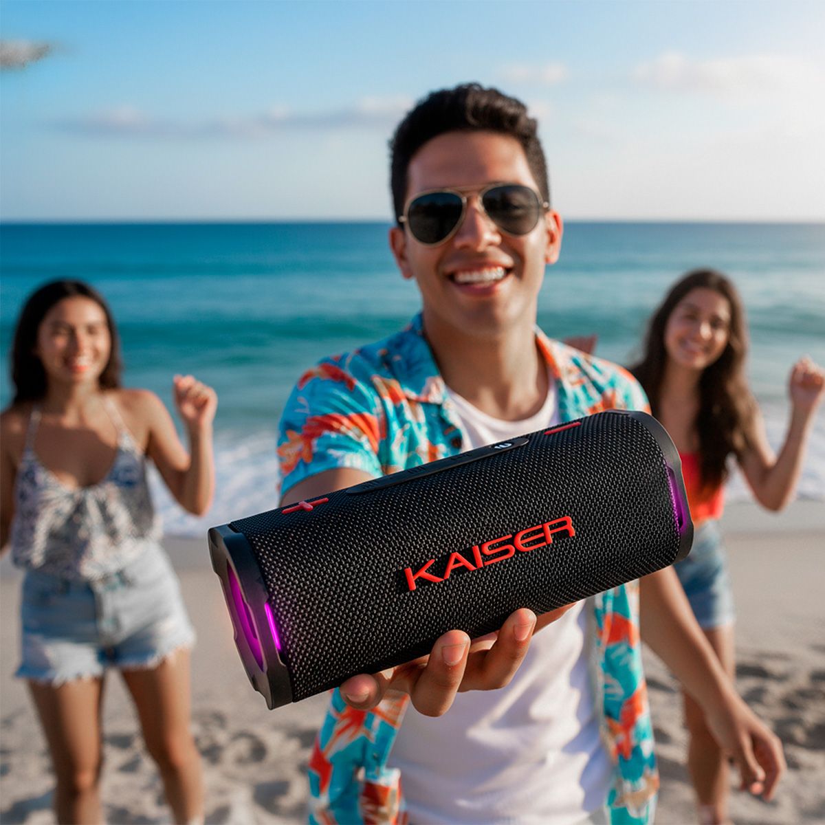 Bocina portátil recargable 22W RMS hasta 8 hrs