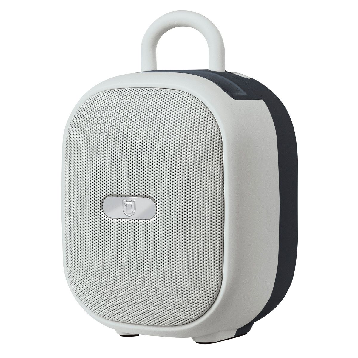 Bocina portátil recargable 15W RMS con reproductor FM blanco