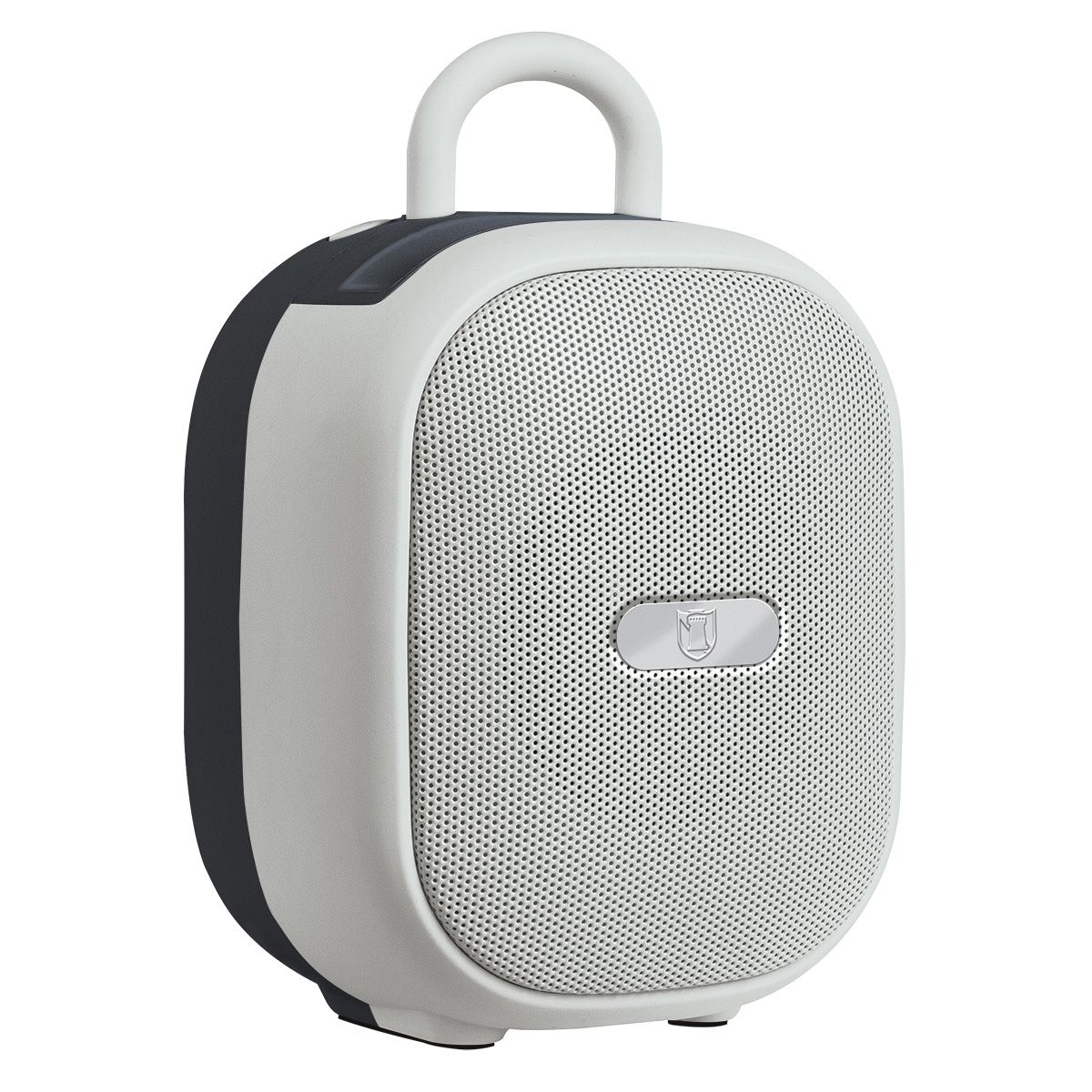 Bocina portátil recargable 15W RMS con reproductor FM blanco
