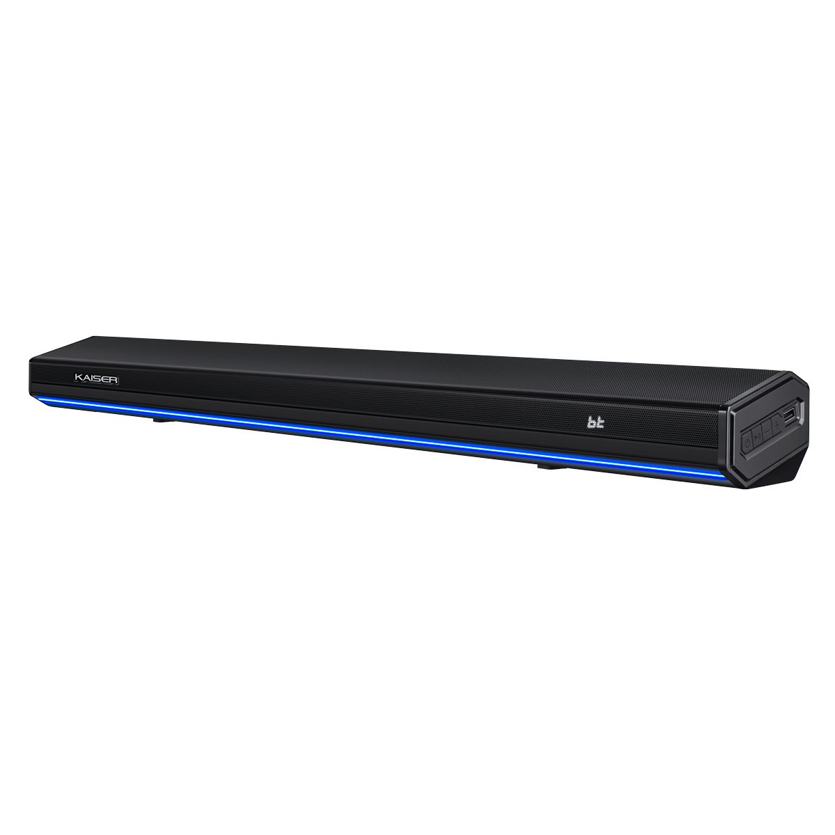 Barra de sonido Bluetooth®  2x2" 50 W RMS con luz led y control remoto