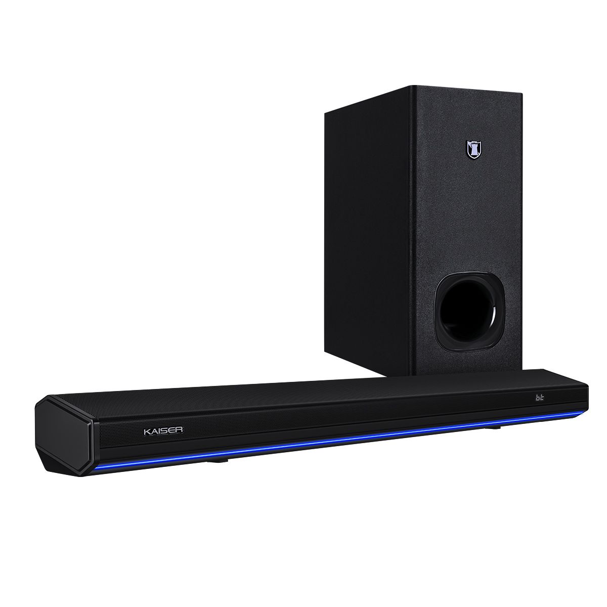 Barra de sonido Bluetooth® 60 W RMS con subwoofer y control remoto