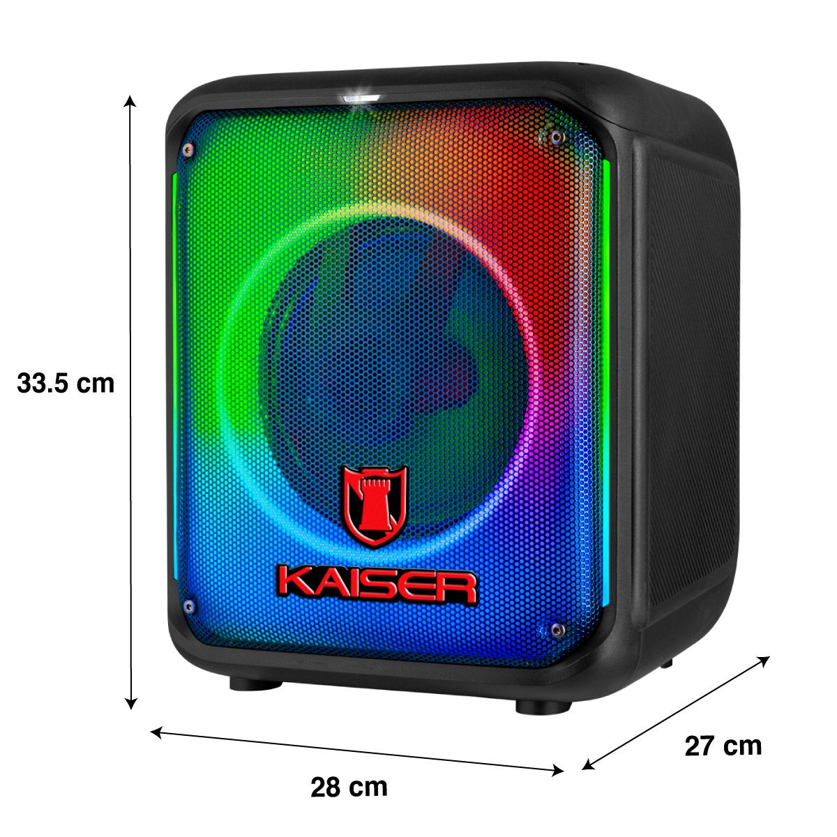 Bafle 8" 20,000 W PMPO portátil efecto flama