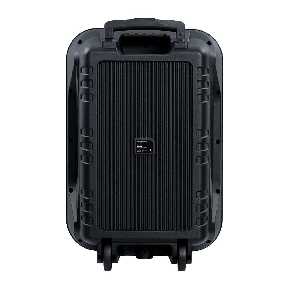 Bafle 15" 25,000 W PMPO con llantas y micrófono