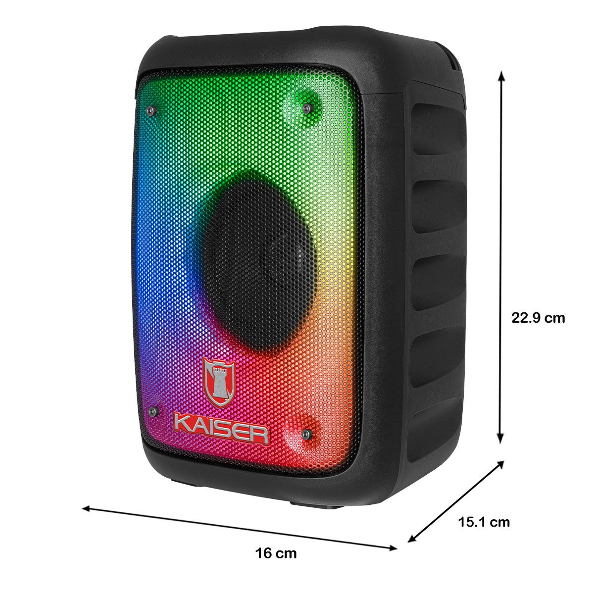 Bafle profesional 4" de 2,900 W PMPO Ranura para celular