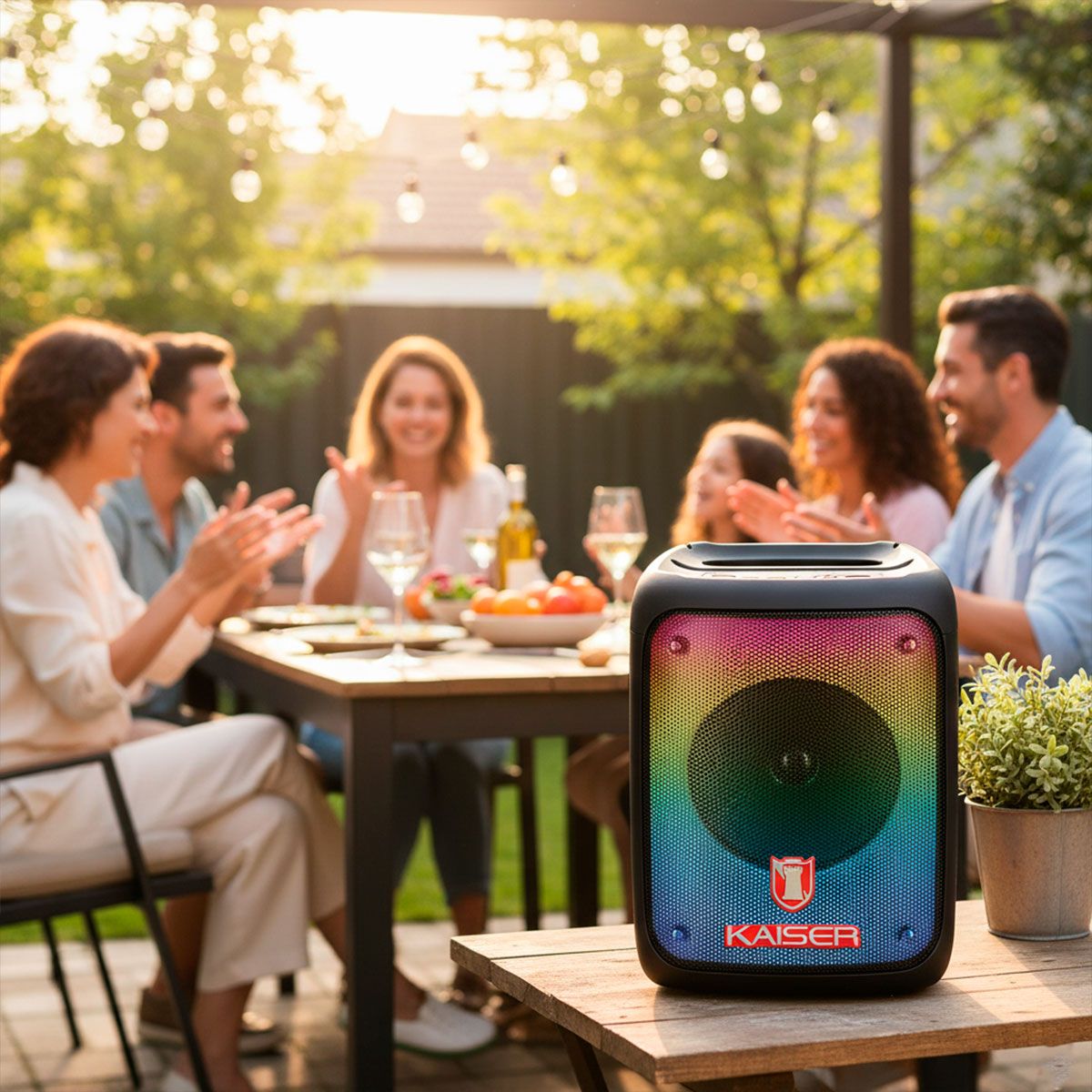 Bafle profesional 4" de 2,900 W PMPO Ranura para celular