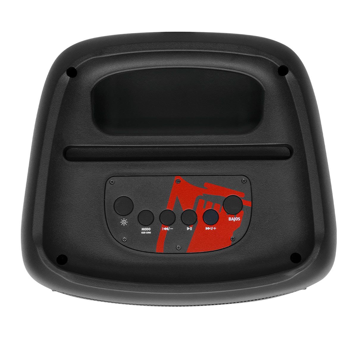 Bafle de 8" recargable 6,500 W PMPO Ranura para celular