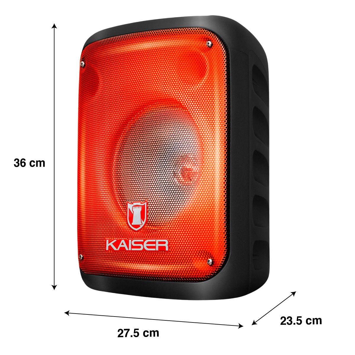 Bafle de 8" recargable 6,500 W PMPO Ranura para celular