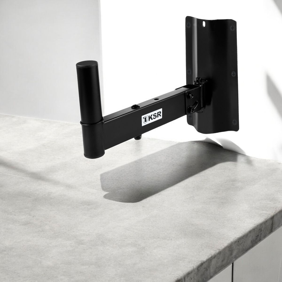 Stand para pared con codo de movimiento para bafle, negro