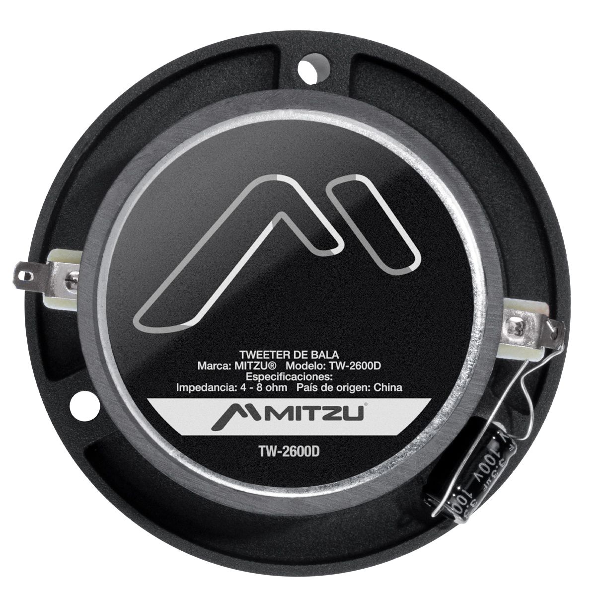 Tweeter bala 4" 35 W RMS con sensibilidad de 103 dB