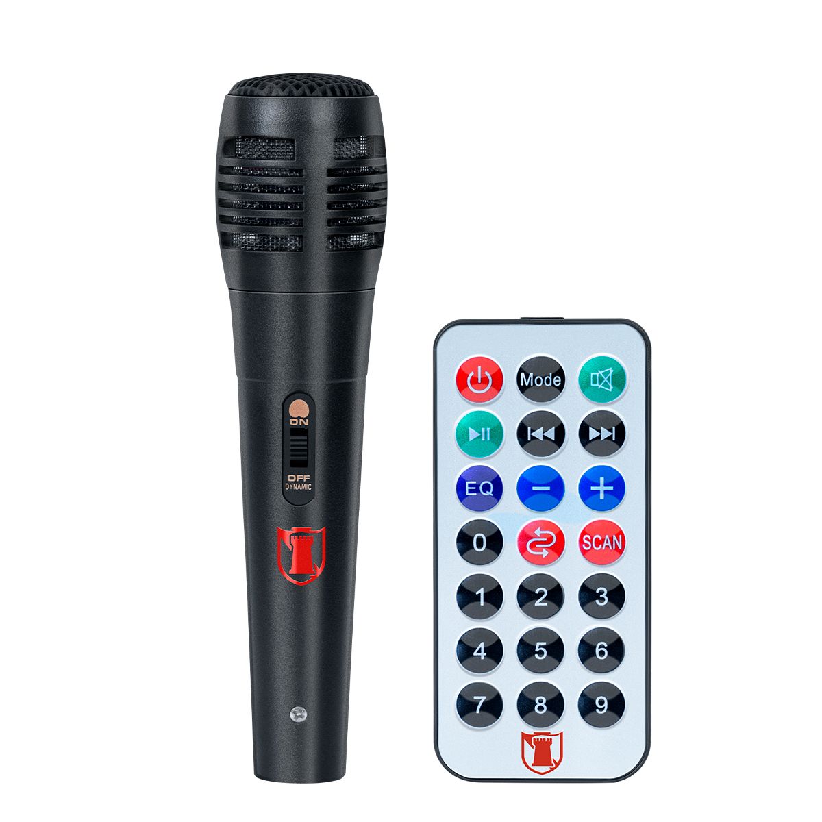 Bafle profesional 15" 30,000 W PMPO con micrófono alámbrico