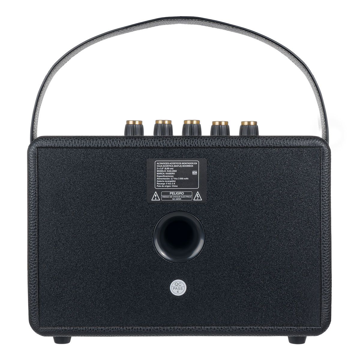 Bafle profesional recargable 2 x 3,5” case de madera 2,800 W PMPO