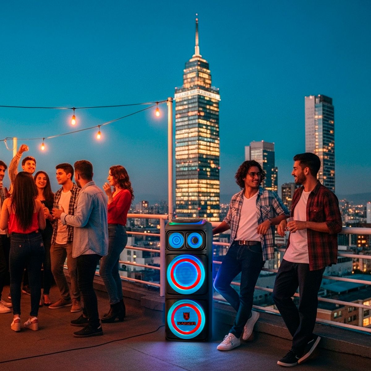 Bafle Profesional Activo 2x12" 120 W RMS Bluetooth® One Body
