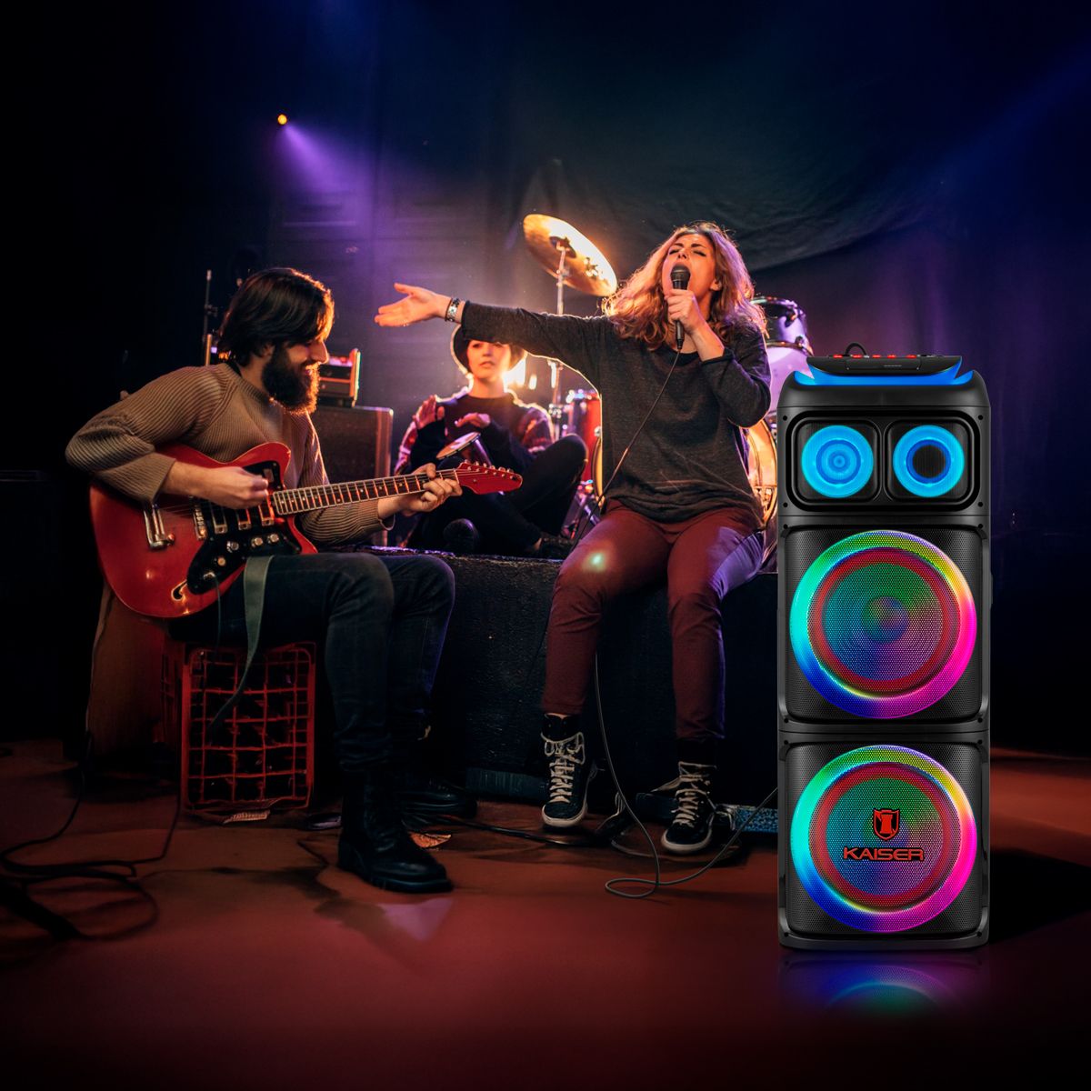 Bafle Profesional Activo 2x12" 120 W RMS Bluetooth® One Body