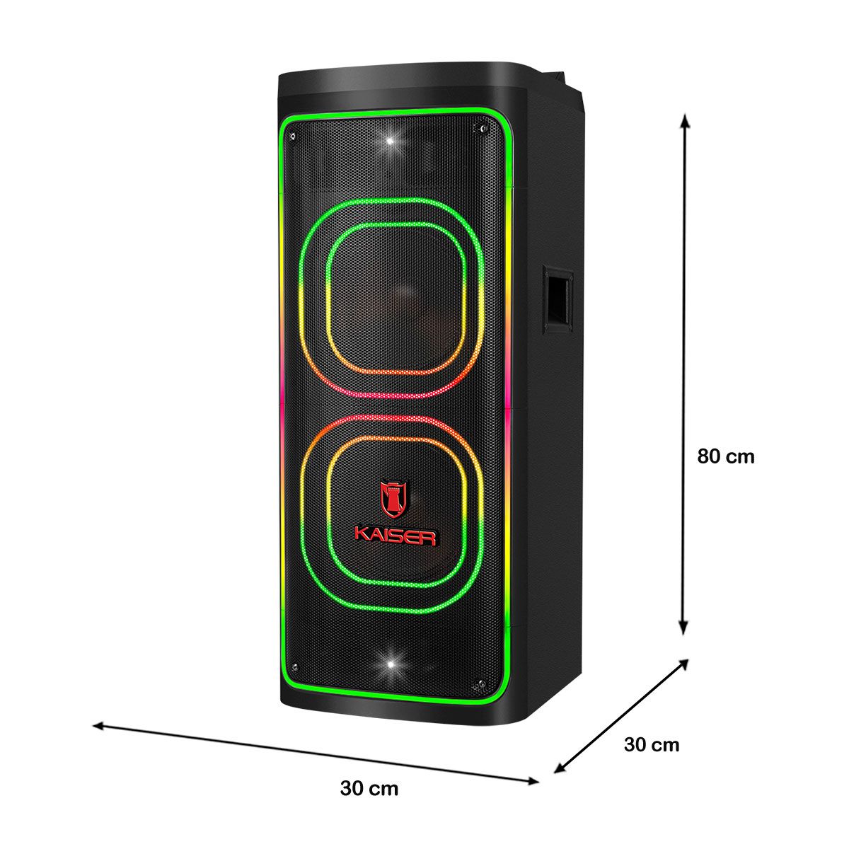 Bafle profesional 2x8” 100 W RMS Bluetooth® recargable con micrófono