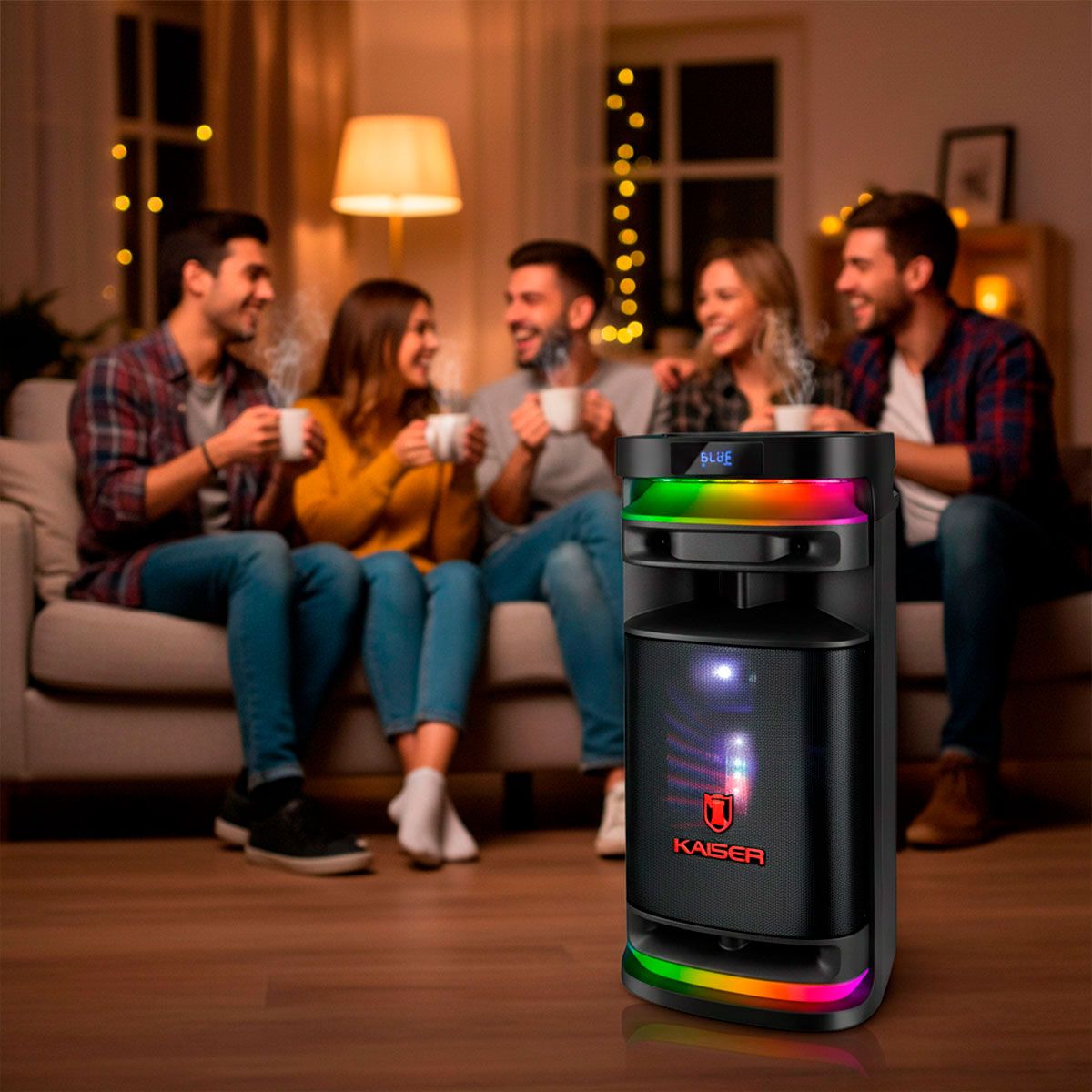 Bafle profesional 12” de 40,000 W PMPO con micrófono