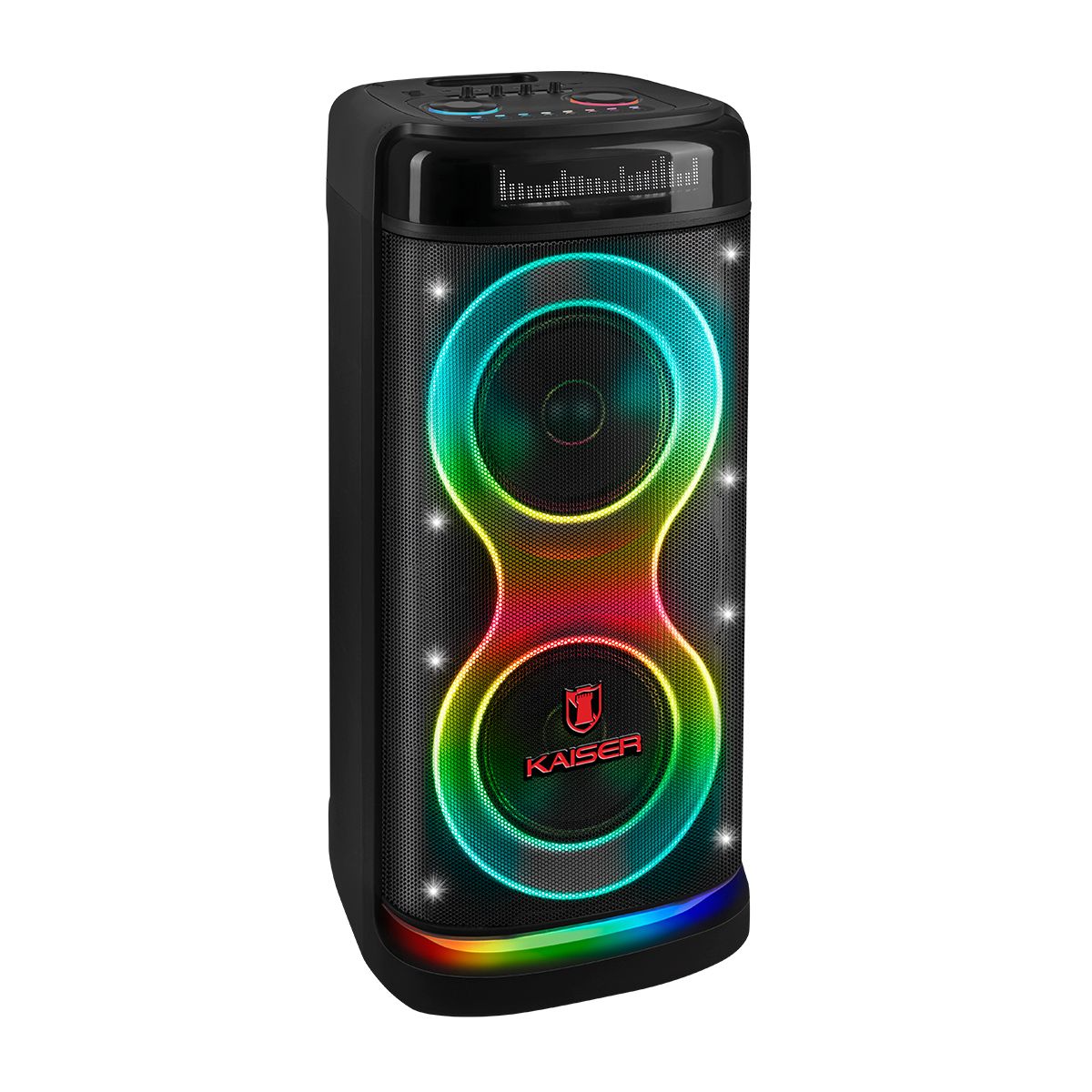 Bafle profesional 2X10" 60,000 W PMPO con micrófono