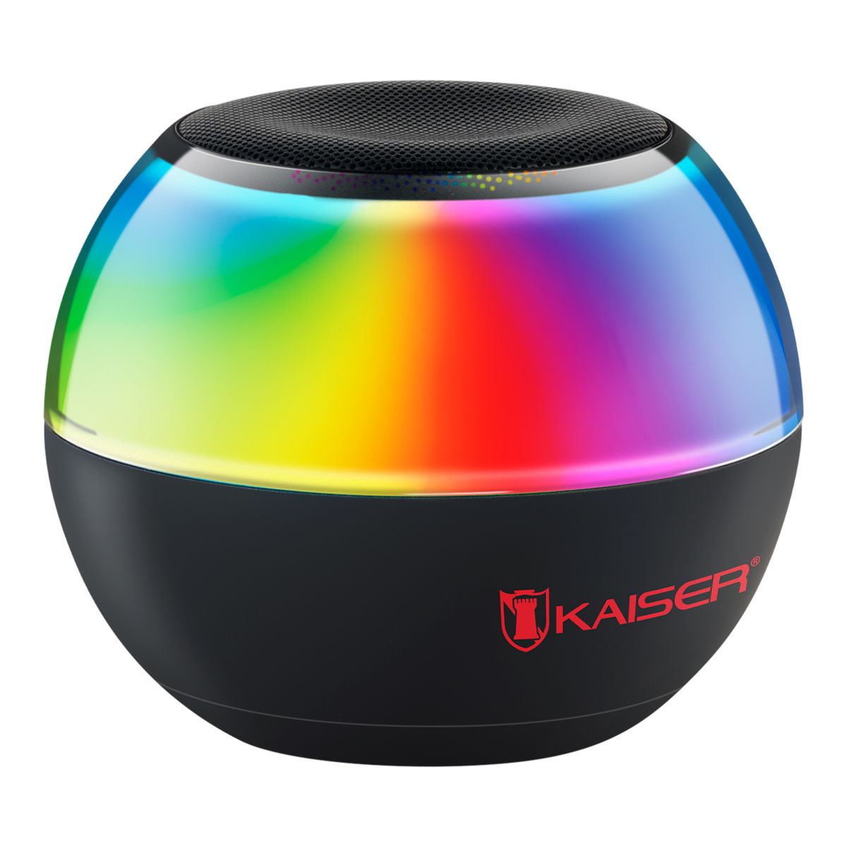 Bocina 2" Bluetooth® recargable 5 W RMS luz multicolor, negro