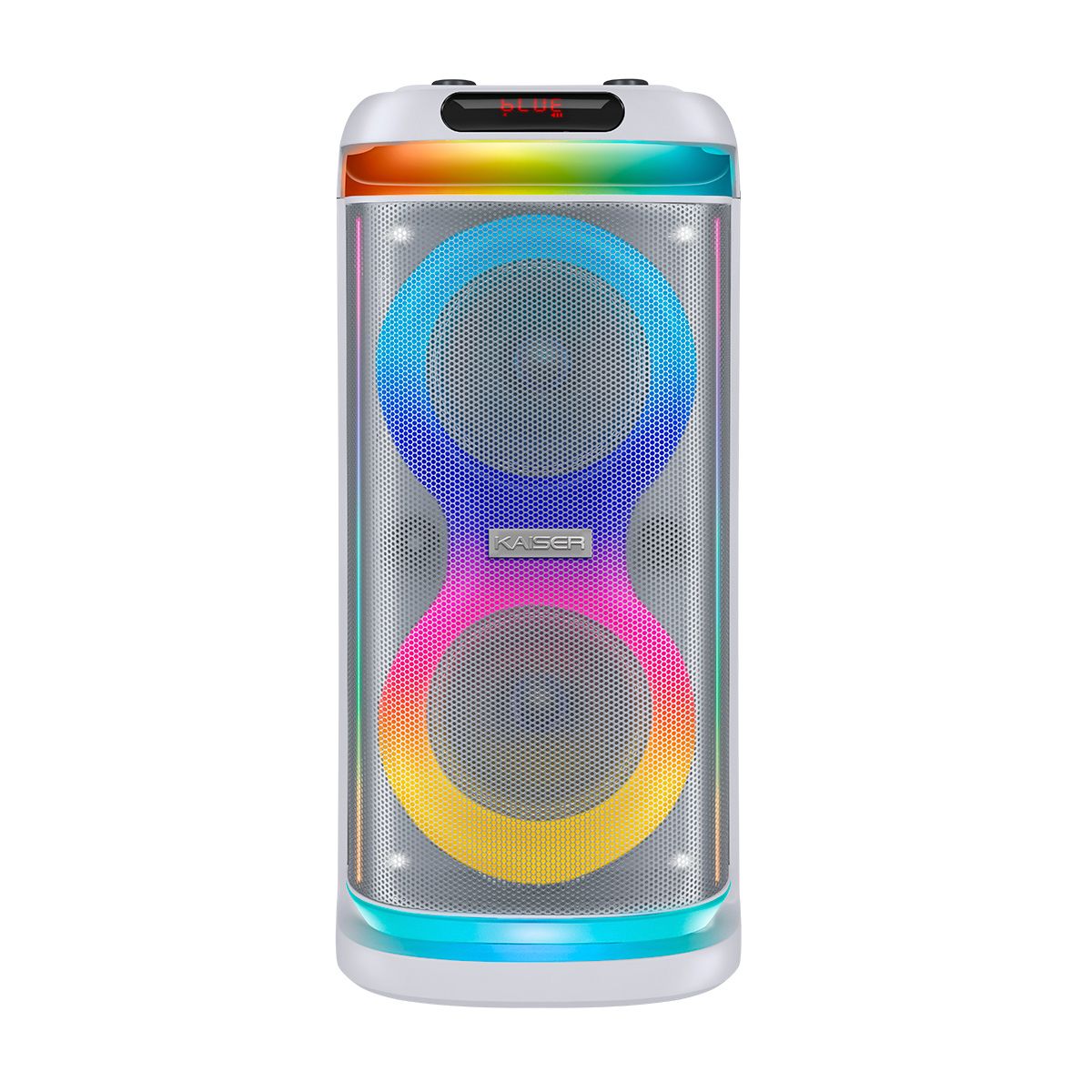 Bafle recargable 2x6.5" 50 W RMS Bluetooth® one body, blanco