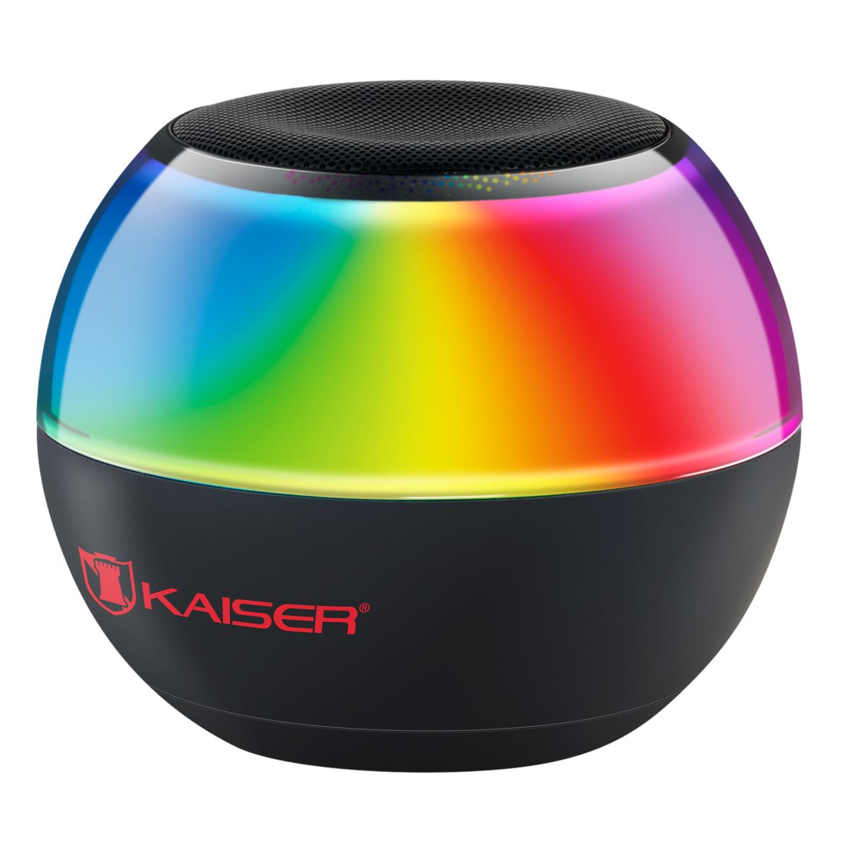Bocina 2" Bluetooth® recargable 5 W RMS luz multicolor, negro